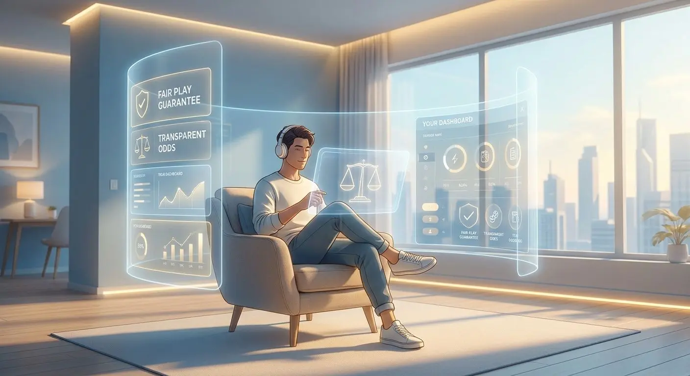 Illustration of a player-first transparent online gaming experience