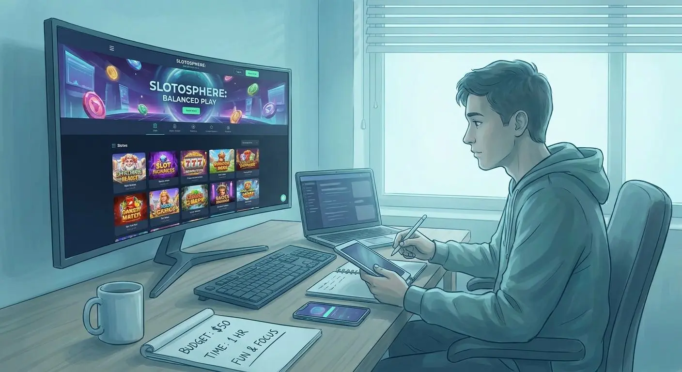 Player choosing slots and planning bankroll for free spins use