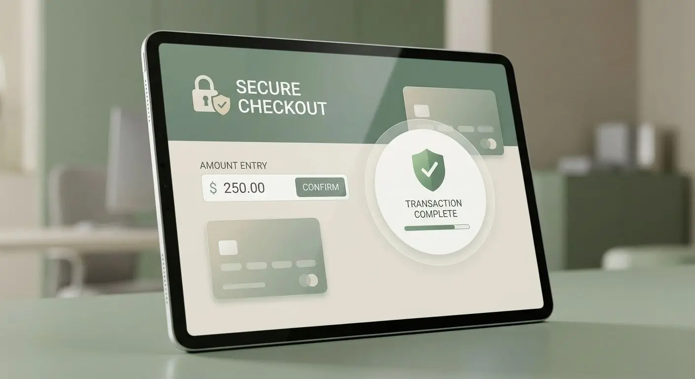 Secure first deposit process with online payment interface